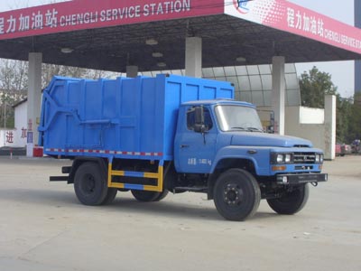 Dongfeng 140 compression docking refuse collector